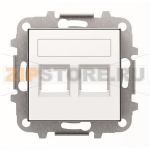 Накладка для двух суппортов/разъёмов, альпийский белый ABB 2CLA851820A1101 