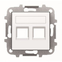 Накладка для двух суппортов/разъёмов, альпийский белый ABB 2CLA851820A1101