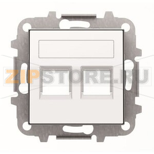 Накладка для двух суппортов/разъёмов, альпийский белый ABB 2CLA851820A1101 