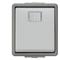 DELTA FLACHE IP44 КНОПКА БЕЗ ЛАМПЫ С КОНТРОЛЬНОЙ ПРОВЕРКОЙ 10А 250V С ОКНОМ НАВЕСНОГО МОНТАЖА Siemens 5TD4706