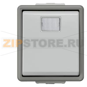 DELTA FLACHE IP44 КНОПКА БЕЗ ЛАМПЫ С КОНТРОЛЬНОЙ ПРОВЕРКОЙ 10А 250V С ОКНОМ НАВЕСНОГО МОНТАЖА Siemens 5TD4706 