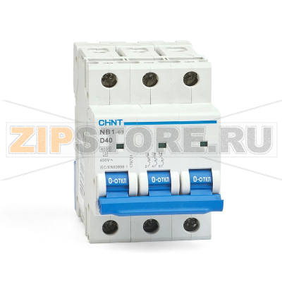 Выключатель автоматический 40 А, 6 кА, 3 полюса Chint NB1-63 