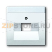 Накладка для однопостовой телекоммуникационной розетки, альпийский белый ABB 765.08
