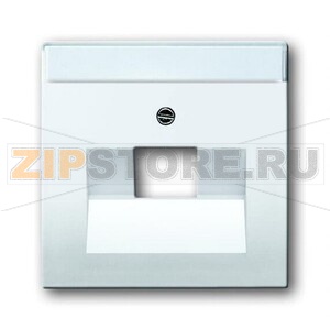 Накладка для однопостовой телекоммуникационной розетки, альпийский белый ABB 765.08 