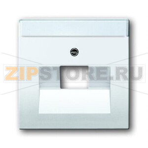 Накладка для однопостовой телекоммуникационной розетки, альпийский белый ABB 765.08 