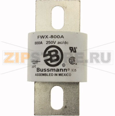 Предохранитель, 800 A, AC 250 В, 200 кА, 51x98 мм, UL Eaton BUSS HIGH SPEED FUSE 