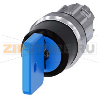 АКТУАТОР ПОВОРОТНОГО ПЕРЕКЛЮЧАТЕЛЯ С КЛЮЧОМ O.M.R., 22MM, КРУГЛ., ГЛЯНЦЕВЫЙ МЕТАЛЛ, НОМЕР ЗАМКА 73038, ЧЁРНЫЙ / ГОЛУБОЙ, С 2 КЛЮЧАМИ, 3 КОММУТАЦИОННЫХ ПОЛОЖЕНИЯ: I-O-II, С ФИКСАЦИЕЙ, УГОЛ ПОВОРОТА РУКОЯТКИ 2X45 ГРАД.: 10:30Ч./12Ч./13:30Ч., ПОЛОЖЕНИЕ ИЗЪЯТ