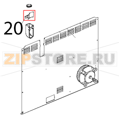Profilo copricamino inox C.T. Unox XVC 504 Profilo copricamino inox C.T. Unox XVC 504Запчасть на деталировке под номером: 20