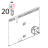 Profilo copricamino inox C.T. Unox XVC 504