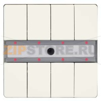 Четыре пары клавиш, светодиод состояния, с контроллером сцен, с ИК-приёмником, титаново-белый Siemens 5WG1287-2DB15