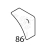 Plastic corner Piron P920RXS