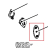 Left door latch cap Unox XB 893