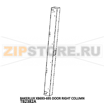 Bakerlux XB693-695 door right column Unox XB 695 Bakerlux XB693-695 door right column Unox XB 695Запчасть на деталировке под номером: 7Название запчасти на английском языке: Bakerlux XB693-695 door right column Unox XB 695
