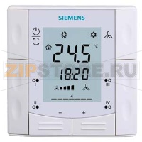 RDF301.50 - Термостат для полуутопленного монтажа с коммуникацией по протоколу KNX, для 2-/4-трубных фэнкойлов, фреонвых охладителей и систем освещения и жалюзи Siemens RDF301.50