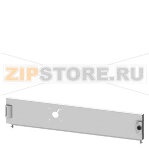 SIVACON S4, Compartment door, for 3VA molded case circuit breaker with door-coupling rotary operating mechanism, 3VA10 (100 A), 3VA11 (160 A), horizontal, fixed mounting, connection system Number of switches 1, IP40, H: 150 mm, W: 800 mm, double-bit Sieme 