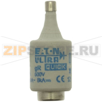 Предохранитель, 2 A, AC 500 В, 50 кА, D2, gR, IEC сверхбыстрый Eaton FUSE-D2 2A F GR 500VAC E27