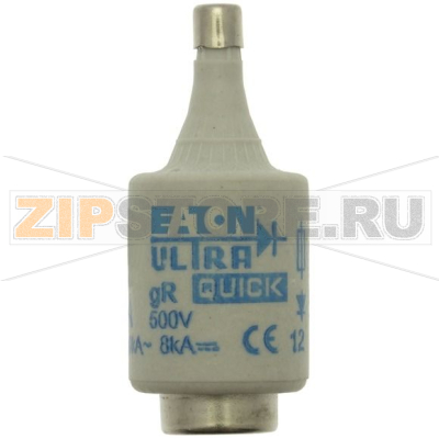 Предохранитель, 2 A, AC 500 В, 50 кА, D2, gR, IEC сверхбыстрый Eaton FUSE-D2 2A F GR 500VAC E27 