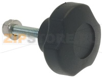 MANOPOLA NERA ø 40 mm PERNO M6x30 mm