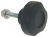 MANOPOLA NERA ø 40 mm PERNO M6x30 mm