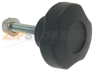 MANOPOLA NERA ø 40 mm PERNO M6x30 mm 