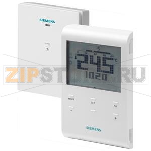 RDE100.1RFS-XA - Wireless room thermostat with auto timer Siemens RDE100.1RFS-XA 