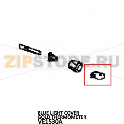 Blue light cover gold thermometer Unox XV 593 Blue light cover gold thermometer Unox XV 593Запчасть на деталировке под номером: 131Название запчасти на английском языке: Blue light cover gold thermometer Unox XV 593