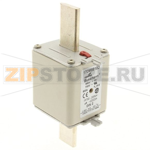 Предохранитель, 500 A, AC 690 В, 200 кА, aR, DIN, IEC Eaton FUSE 500A 690V aR DIN 2 HSDNH 