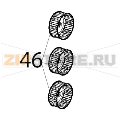 Motor fan D196, H81, 39 blade, nut M8 Unox XB 895 Motor fan D196, H81, 39 blade, nut M8 Unox XB 895Запчасть на деталировке под номером: 46