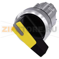 АКТУАТОР ПОВОРОТНОГО ПЕРЕКЛЮЧАТЕЛЯ С ВОЗМОЖНОСТЬЮ ПОДСВЕТКИ, 22MM, КРУГЛ., ГЛЯНЦЕВЫЙ МЕТАЛЛ, ДЛИННАЯ ЧЁРНАЯ РУКОЯТКА С ЖЁЛТОЙ ВСТАВКОЙ, 2 КОММУТАЦИОННЫХ ПОЛОЖЕНИЯ: O-I, С ФИКСАЦИЕЙ, УГОЛ ПОВОРОТА РУКОЯТКИ 90 ГРАД. : 10:30Ч./13:30Ч. Siemens 3SU1052-2CF30-0