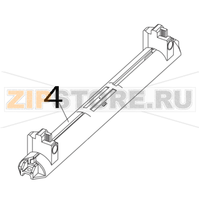 Paper guide ass&#039;y Toshiba TEC B-852-TS22-QQ-R Paper guide ass'y Toshiba TEC B-852-TS22-QQ-RЗапчасть на деталировке под номером: 4