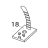 Cable clamp UL-13 Toshiba TEC B-852-TS22-QQ-R