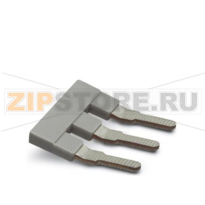 Гребенчатый мостик Phoenix Contact EB 3-10 Полюсов: 3, Цвет: cерый.Минимальный заказ: 10 шт.Упаковка: 10 шт.