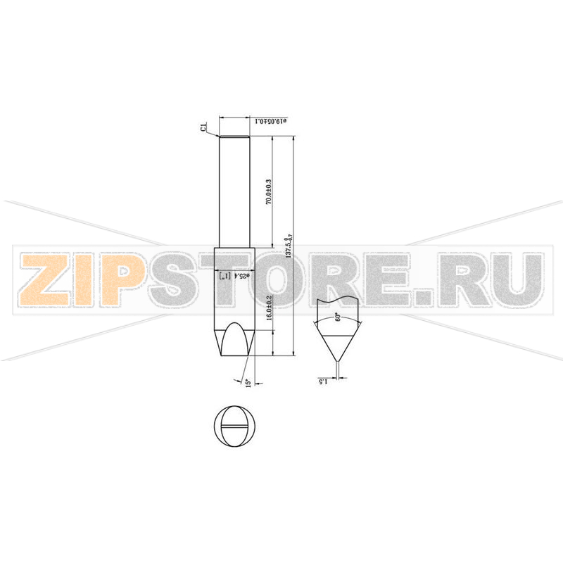 Жало паяльное, наконечник: 25.5 мм, форма: долотообразное, 1 шт Toolcraft 588367 