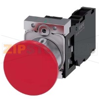 ГРИБОВИДНАЯ КНОПКА, 22MM, КРУГЛАЯ, МЕТАЛЛИЧЕСКАЯ ГЛЯНЦЕВАЯ, КРАСНАЯ, 40MM, С ФИКСАЦИЕЙ, ДЕБЛОКИРОВКА ВЫТЯГИВАНИЕМ, С ДЕРЖАТЕЛЕМ, 1NO+1NC, ВИНТОВЫЕ КЛЕММЫ, С ГРАВИРОВКОЙ ЛАЗЕРОМ, UPPER AND LOWER CASE, START OF LINE ALWAYS UPPER CASE Siemens 3SU1150-1BA20-1