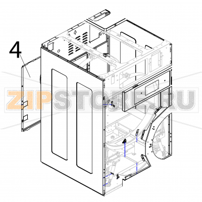 Rear panel Fagor LA-18 TP2 E Rear panel Fagor LA-18 TP2 EЗапчасть на деталировке под номером: 4Название запчасти Fagor на английском языке: Rear panel LA-18 TP2 E.