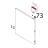 Staffa superiore porta Unox XBC 604P