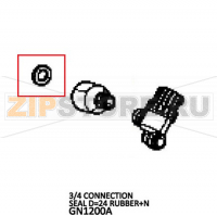 3/4 Connection seal D=24 Rubber+N Unox XBC 605E