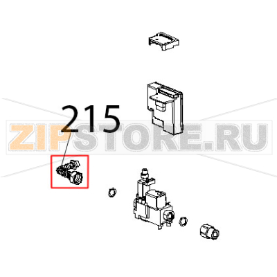 Raccordo fless. le gas 3/8, EST-M13x1 Unox XBC 815G Raccordo fless. le gas 3/8, EST-M13x1 Unox XBC 815GЗапчасть на деталировке под номером: 215
