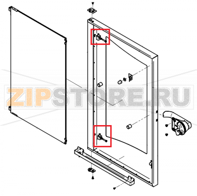 Set of top and bottom interior-door hinges P3 with fixing ac CONVOTHERM OES 10.10  Set of top and bottom interior-door hinges P3 with fixing ac CONVOTHERM OES 10.10Запчасть на сборочном чертеже под номером: B007Название запчасти на английском&nbsp;языке:&nbsp;Set of top and bottom interior-door hinges P3 with fixing ac CONVOTHERM OES 10.10