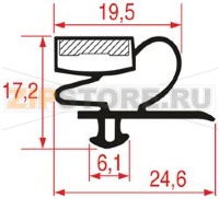 УПЛОТНИТЕЛЬ ВСТАВНОЙ 1679Х799 ММ