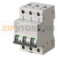 АВТОМАТИЧЕСКИЙ ВЫКЛЮЧАТЕЛЬ 400V 6KA, 3-ПОЛ., C, 4A Siemens 5SL6304-7