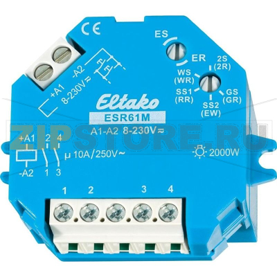 Реле импульсное 230 В/DC, 230 В/AC, 10 А, 2000 Вт, 1 шт Eltako 61200301 
