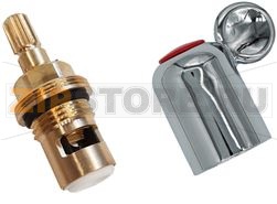 Kit: Ceramic Headwork 3/8(CW) + Handle 