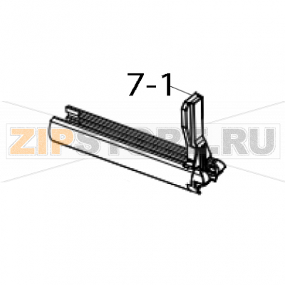Label roll guard TSC MH641 Label roll guard TSC MH641Запчасть на деталировке под номером: 7-1