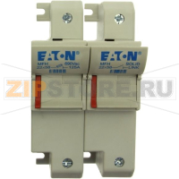 Держатель предохранителя, 125 A, AC 690 В, 22x58 мм, 1P + N, IEC UL Eaton 1P+N 22x58 Fuse Holder