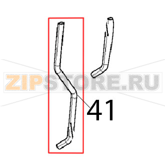 Tubo int. umidita&#039; 2 motori, Ø: 16x1 Unox XBC 615EG Tubo int. umidita' 2 motori, Ø: 16x1 Unox XBC 615EGЗапчасть на деталировке под номером: 41
