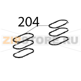 Anello per labirinto canna-portac Unox XBC 615EG Anello per labirinto canna-portac Unox XBC 615EGЗапчасть на деталировке под номером: 204