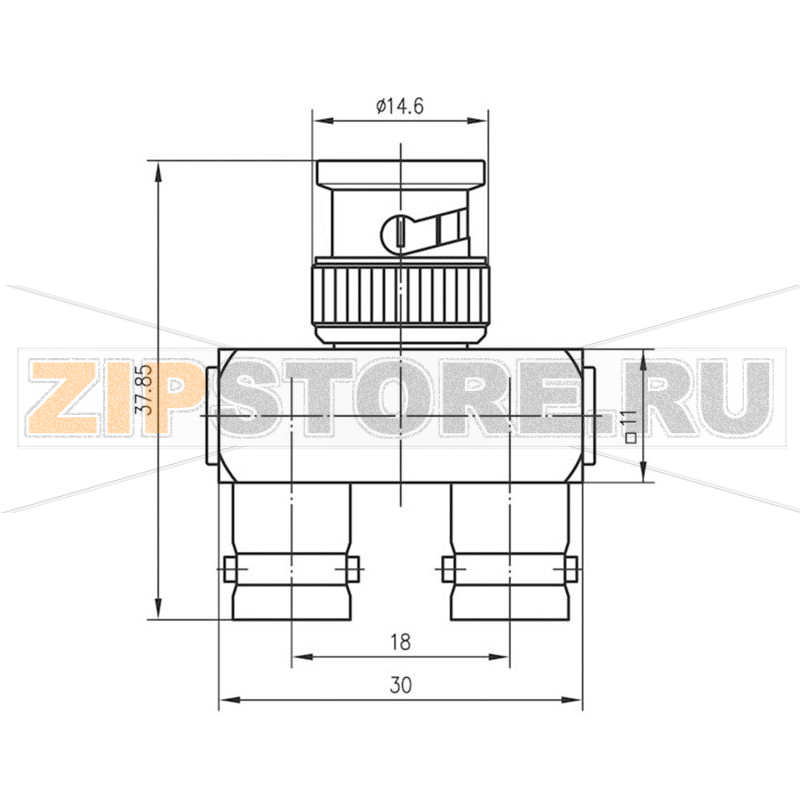 Разъем BNC, 1 шт Telegärtner J01004A0009 