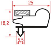 УПЛОТНИТЕЛЬ ВСТАВНОЙ 560Х425 ММ