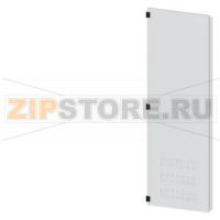 SIVACON, door half, left, with ventilation openings, IP40, H: 2000 mm, W: 600 mm, RAL 7035, Protection class 1 Siemens 8MF1060-2UT25-2BA2